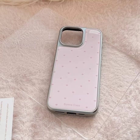 【お取り寄せ商品】iPhoneケース スマホケース iPhone16 iPhone15 iPhone14 大人女子 パステル 韓国 ハート 可愛い L9411
