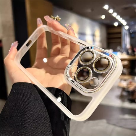 【お取り寄せ商品】iPhoneケース スマホケース iPhone15 iPhone14 透明 カラーフレーム フレームケース シンプル ユニセックス 推しカラー 推し活 韓国 L7783