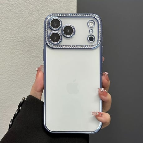 【お取り寄せ商品】iPhoneケース スマホケース iPhone17 iPhone16 iPhone15 ストーン ラメ 推し活  シンプル  M7146