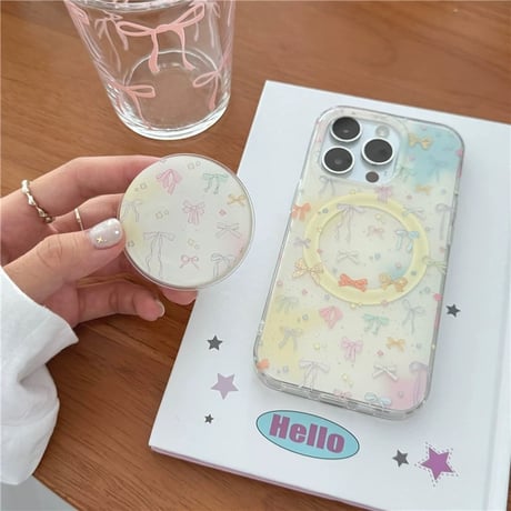 【お取り寄せ商品】iPhoneケース スマホケース iPhone16 iPhone15 iPhone14 かわいい magsafe リボン 韓国 L9851
