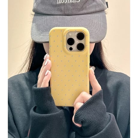 【お取り寄せ商品】iPhoneケース スマホケース iPhone15 iPhone14 マット ドット柄 L8962