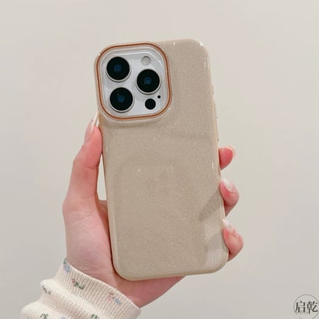 【お取り寄せ商品】iPhoneケース スマホケース iPhone16 iPhone15 iPhone14 シンプル 推し活 ラメ M7041