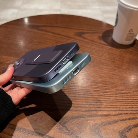 【お取り寄せ商品】iPhoneケース スマホケース iPhone15 iPhone14 サンプル ツートン スタンド L8930