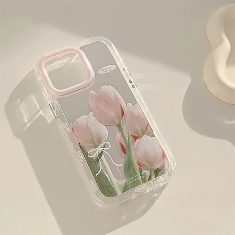 【お取り寄せ商品】iPhoneケース スマホケース iPhone15 iPhone14 花柄 大人可愛い ミラー L8232