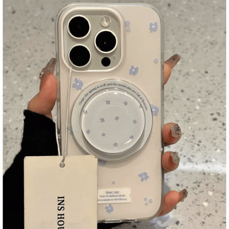 【お取り寄せ商品】iPhoneケース スマホケース iPhone16 iPhone15 iPhone14 かわいい 春 小花柄 韓国 MagSafe L9402