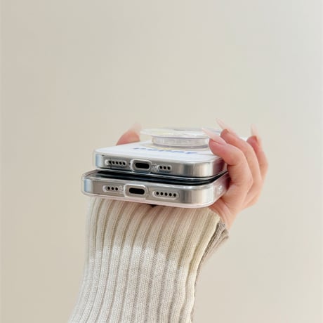 【お取り寄せ商品】iPhoneケース スマホケース iPhone15 iPhone14 癒し系 犬 猫 ハンドグリップ L8970