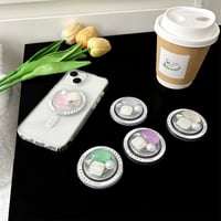 【お取り寄せ商品】iPhone グリップ magsafe対応 韓国 可愛い 落下防止 ニュアンス M7013