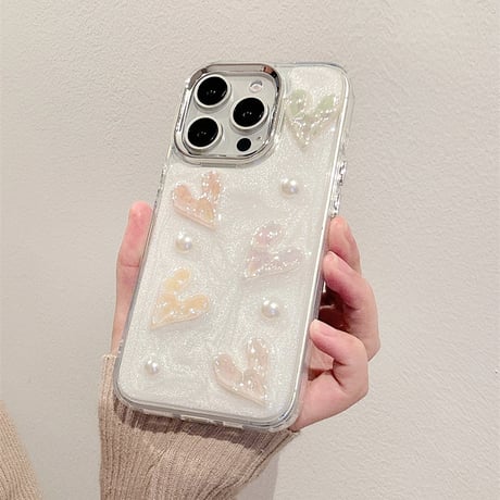 【お取り寄せ商品】iPhoneケース スマホケース iPhone16 iPhone15 iPhone14 かわいい シェル リボン L9196
