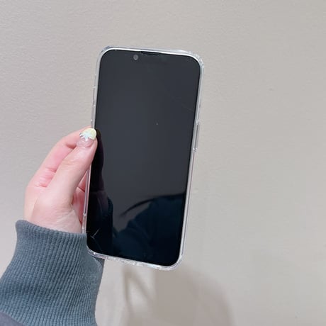 【お取り寄せ商品】iPhoneケース スマホケース iPhone15 iPhone14 チャーム付き リボン パール 透明 シンプル かわいい 韓国 L7618