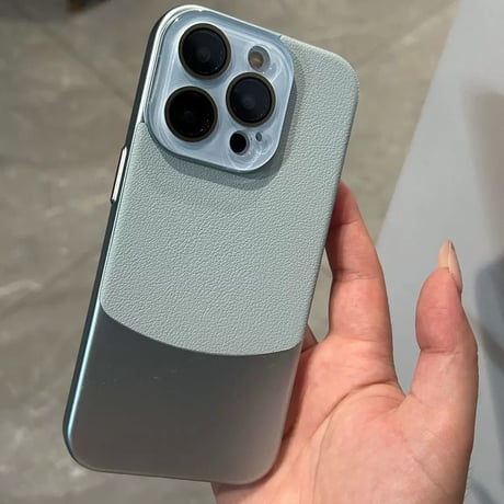 【お取り寄せ商品】iPhoneケース スマホケース iPhone16 iPhone15 iPhone14 ツートンカラー メタリック シンプル M7038