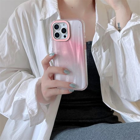 【お取り寄せ商品】iPhoneケース スマホケース iPhone16 iPhone15 iPhone14 可愛い シンプル グラデーション 夏 おしゃれ L9580