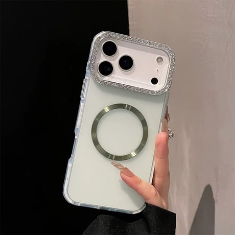 【お取り寄せ商品】iPhoneケース スマホケース iPhone17 iPhone16 iPhone15 大人可愛い magsafe シンプル ハーフクリア  M7082