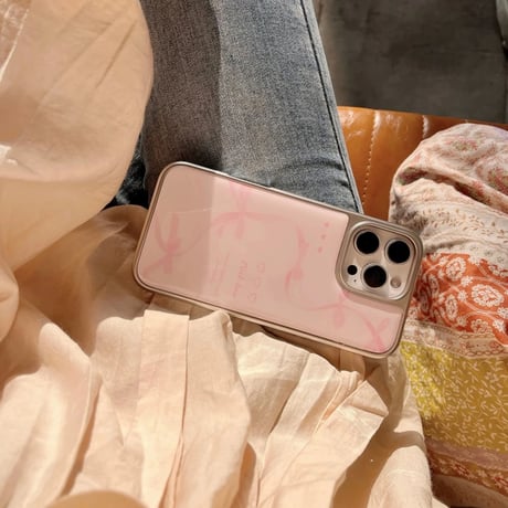 【お取り寄せ商品】iPhoneケース スマホケース iPhone16 iPhone15 iPhone14 かわいい ラブリー リボン 韓国 L9388
