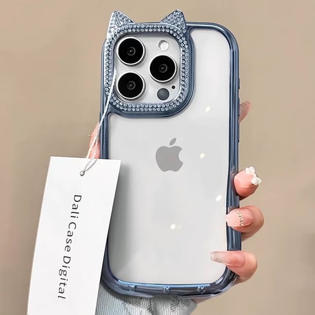 【お取り寄せ商品】iPhoneケース スマホケース iPhone15 iPhone14 猫耳 カメラ フレーム L8921