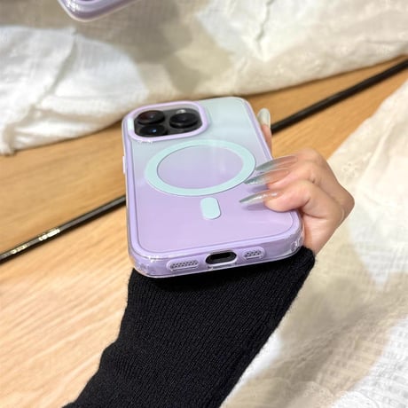 【お取り寄せ商品】iPhoneケース スマホケース iPhone17 iPhone15 iPhone14 magsafe グラデーション シンプル 可愛い 韓国 M7080