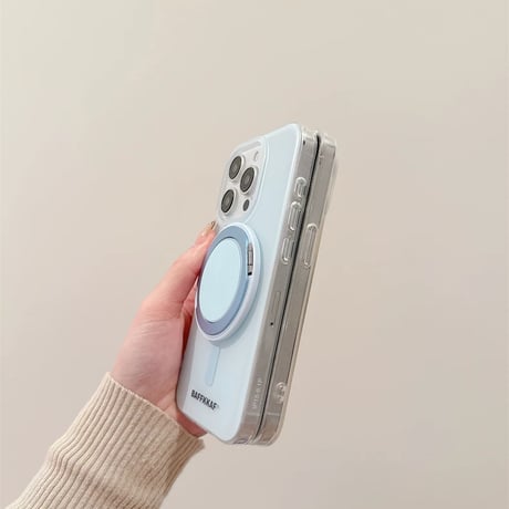 【お取り寄せ商品】iPhoneケース スマホケース iPhone16 iPhone15 シンプル パステル スタンドMagSafe M7015