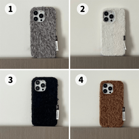 【お取り寄せ商品】iPhoneケース スマホケース iPhone17 iPhone16 iPhone15 大人可愛い もこもこ シンプル 秋冬 M7126