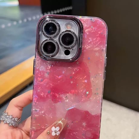 【お取り寄せ商品】iPhoneケース スマホケース iPhone16 iPhone15 iPhone14 マーブル ピンク ブルー 大理石 L9859