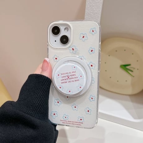 【お取り寄せ商品】iPhoneケース スマホケース iPhone16 iPhone15 iPhone14 可愛い おしゃれ 人気 花柄 MagSafe L9368