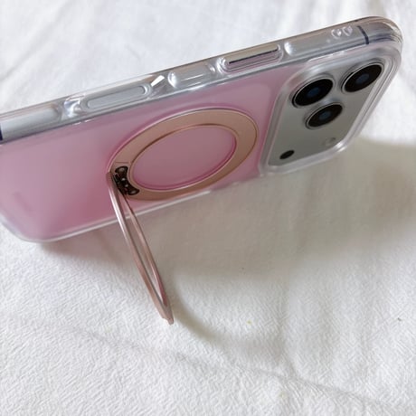 【お取り寄せ商品】iPhoneケース スマホケース iPhone17 iPhone16 iPhone15 magsafe 磁気 ワイヤレス ハーフクリア きれいめ 大人かわいい 韓国 M7175