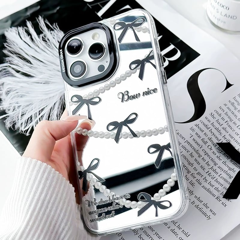 新品 送料込 LUXE de DRESS スマホケース お取り寄せ商品】iPhoneケース スマホケース iPhone15 iPhone14 パール