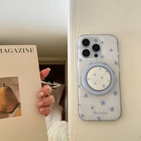 【お取り寄せ商品】iPhoneケース スマホケース iPhone17 iPhone16 iPhone15 韓国 MagSafe 花柄 くすみ M7130