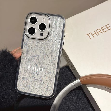 【お取り寄せ商品】iPhoneケース スマホケース iPhone16 iPhone15 グリッター ラメ シンプル ストライプ L9828