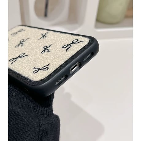 【お取り寄せ商品】iPhoneケース スマホケース iPhone16 iPhone15 iPhone14 かわいい 秋 冬 リボン L9165