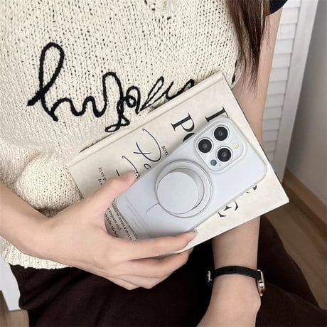 【お取り寄せ商品】iPhoneケース スマホケース iPhone16 iPhone15 iPhone14 シンプルケース シルバー MagSafe L9221