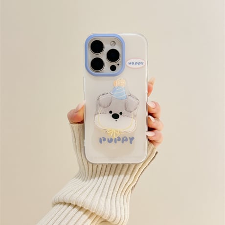 【お取り寄せ商品】iPhoneケース スマホケース iPhone15 iPhone14 癒し系 犬 猫 ハンドグリップ L8970