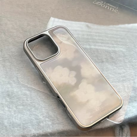 【お取り寄せ商品】iPhoneケース スマホケース iPhone16 iPhone15 iPhone14 大人 女子 おしゃれ ぼかし 花柄 L9380