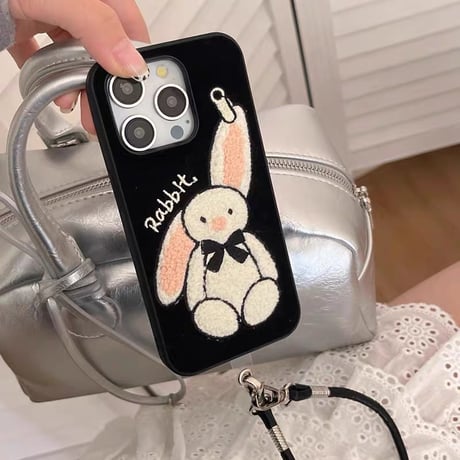 【お取り寄せ商品】iPhoneケース スマホケース iPhone16 iPhone15 iPhone14 かわいい キュート うさぎ L9156