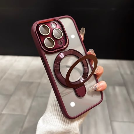 【お取り寄せ商品】iPhoneケース スマホケース iPhone15 iPhone14 Magsafe マグネット 磁気 カラーフレーム フレームケース 透明 シンプル 推し活 L7784