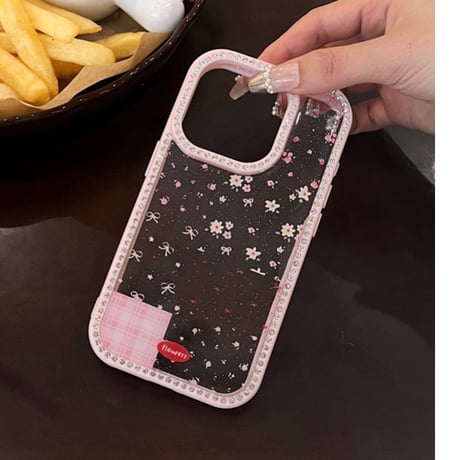 【お取り寄せ商品】iPhoneケース スマホケース iPhone16 iPhone15 iPhone14 かわいい 小さい 花柄 L9359