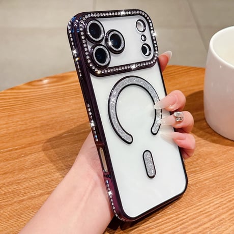 【お取り寄せ商品】iPhoneケース スマホケース iPhone17 iPhone16 magsafe 大人可愛い キラキラ M7072