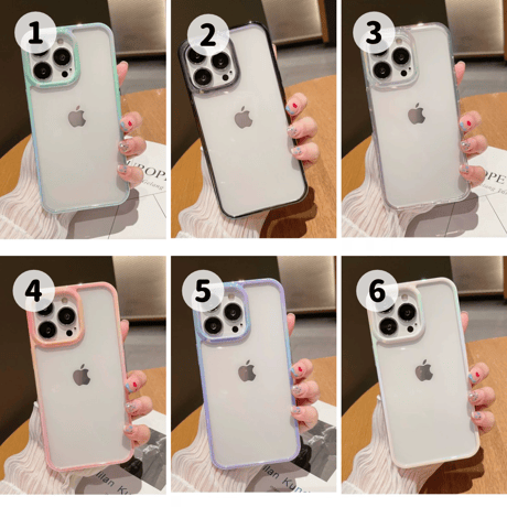 【お取り寄せ商品】iPhoneケース スマホケース iPhone16 iPhone15 iPhone14 シンプル クリア 推し活 オーロラ  L9839