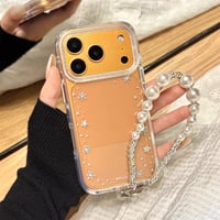 【お取り寄せ商品】iPhoneケース スマホケース iPhone17 iPhone16  iPhone15 ハンドストラップ付き キラキラ 可愛い L9471
