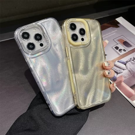 【お取り寄せ商品】iPhoneケース スマホケース iPhone16 iPhone15 iPhone14 シンプル キラキラ 光沢 L9007