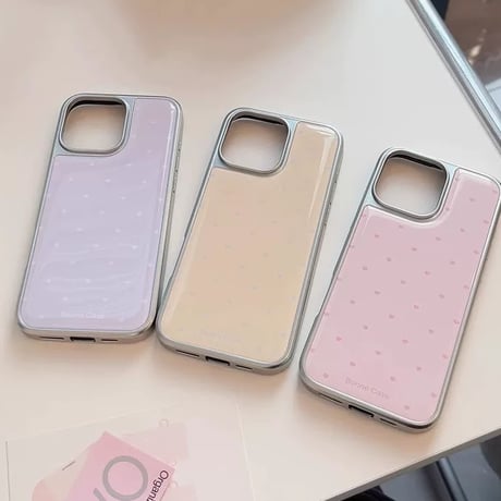 【お取り寄せ商品】iPhoneケース スマホケース iPhone16 iPhone15 iPhone14 大人女子 パステル 韓国 ハート 可愛い L9411
