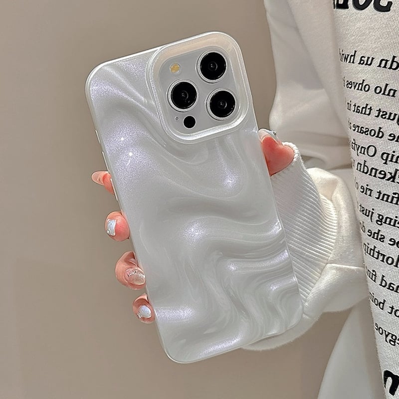 お取り寄せ商品】iPhoneケース スマホケース iPhone15 iPhone14 波模様