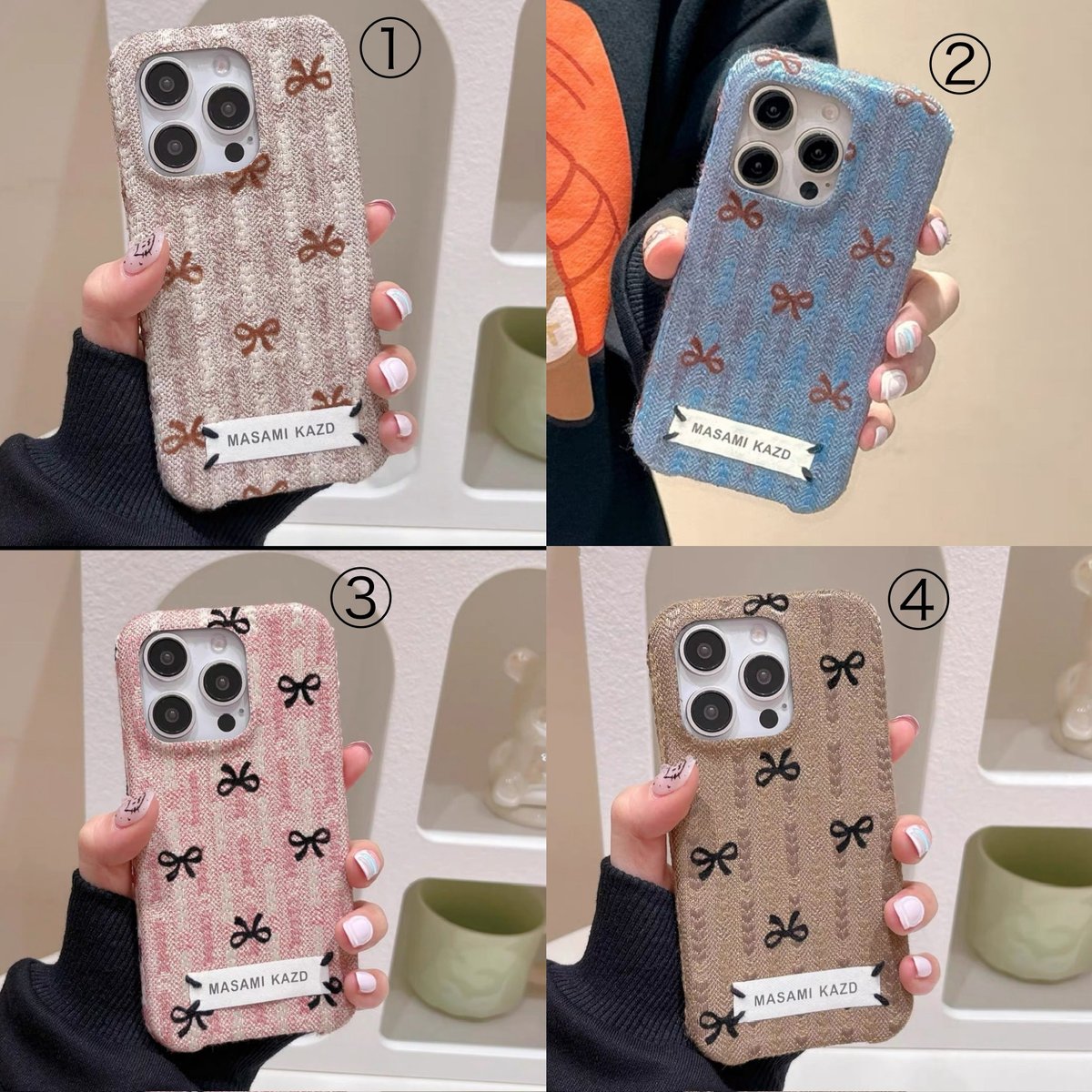 Dairich リボン付きiPhoneケースライトブルー　iPhone16 Dairich リボン付きiPhoneケースライトブルー iPhone16