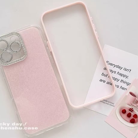 【お取り寄せ商品】iPhoneケース スマホケース iPhone16 iPhone15 可愛い ストーン ラメ パステルカラー シンプル L9426