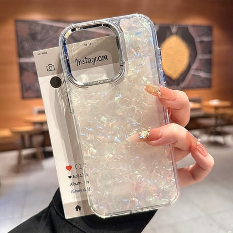 【お取り寄せ商品】iPhoneケース スマホケース iPhone16 iPhone15 iPhone14 シンプル シェル メタリック 可愛い L9223