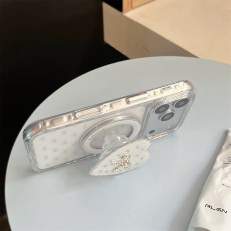【お取り寄せ商品】iPhoneケース スマホケース iPhone17 iPhone16 iPhone15 韓国 可愛い リボン ラメ magsafe M7181