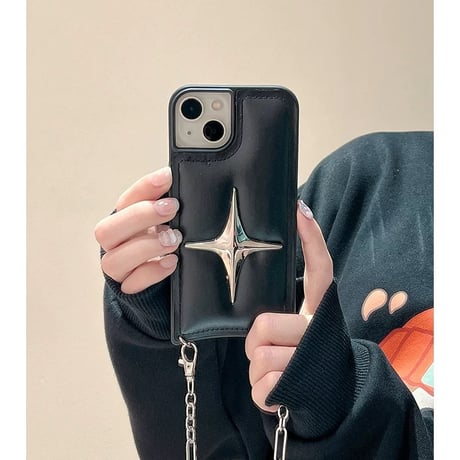 【お取り寄せ商品】iPhoneケース スマホケース iPhone15 iPhone14 かっこいい シルバー ダイヤ柄 L8929