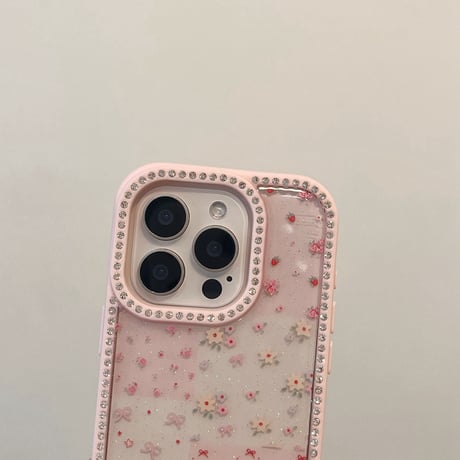 【お取り寄せ商品】iPhoneケース スマホケース iPhone16 iPhone15 iPhone14 かわいい 小さい 花柄 L9359