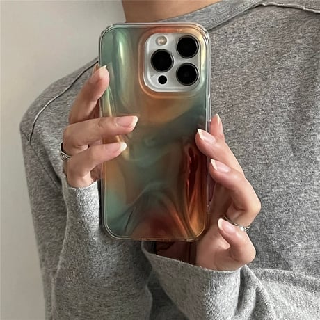 【お取り寄せ商品】iPhoneケース スマホケース iPhone17 iPhone16 iPhone15 大人可愛い 光沢 マーブル 秋冬 M8089
