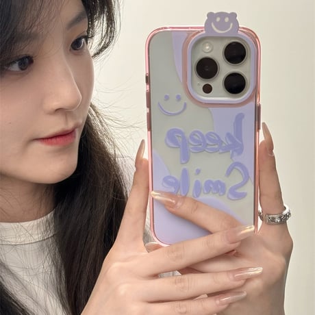 【お取り寄せ商品】iPhoneケース スマホケース iPhone14 keep Smile キャラクター L8945
