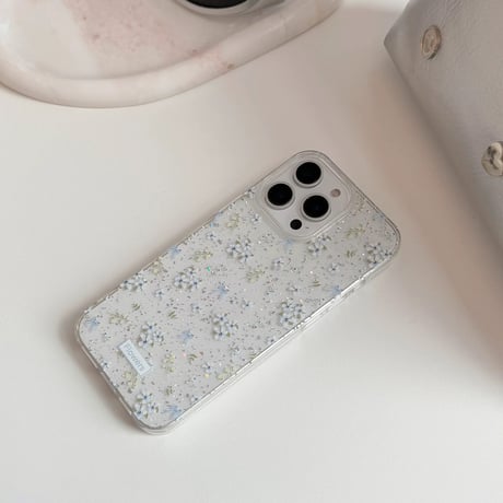 【お取り寄せ商品】iPhoneケース スマホケース iPhone16 iPhone15 iPhone14 大人可愛い 春 おしゃれ 花柄 クリア L9385