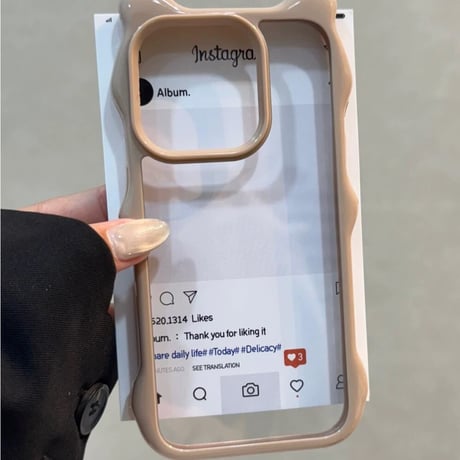 【お取り寄せ商品】iPhoneケース スマホケース iPhone16 iPhone15 iPhone14 可愛い 猫耳 ウェーブ クリア シンプル L9481